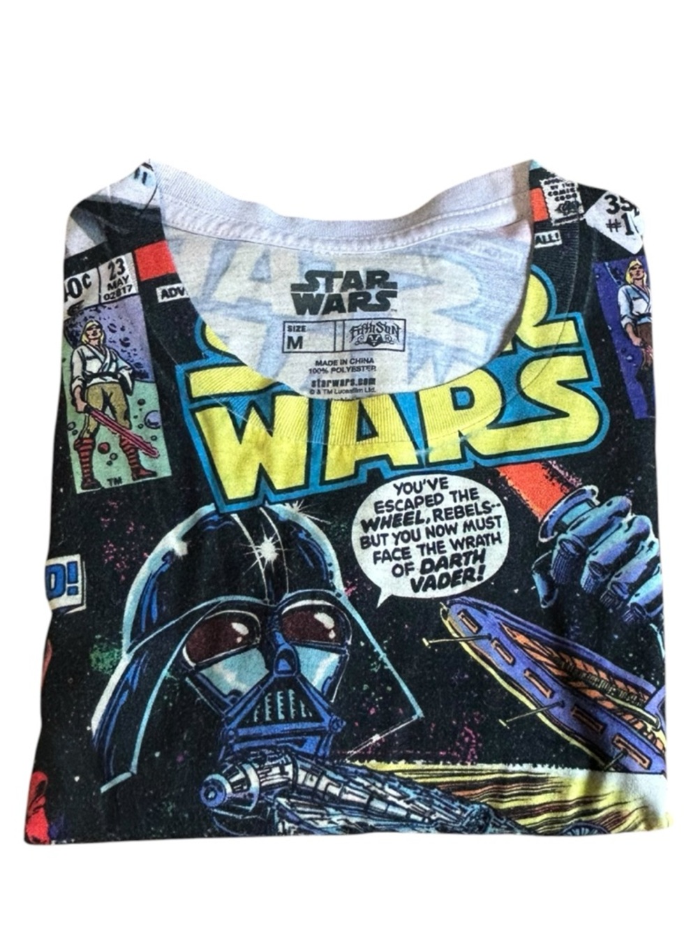 Star Wars Comic All Over Print Tee Mens M Fifth Sun Graphic Shirt - Picture 8 of 11